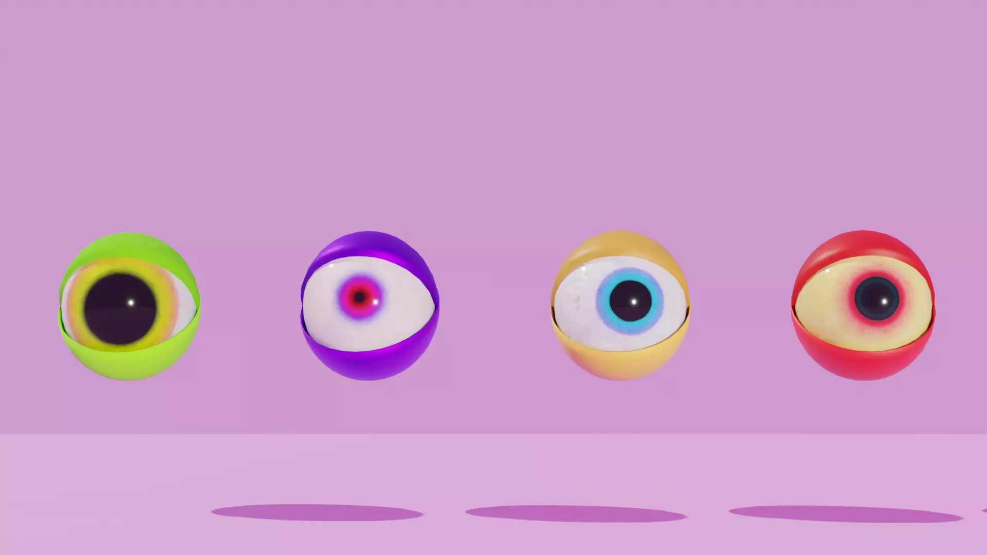 poseable Cartoon eyeball Free 3D model