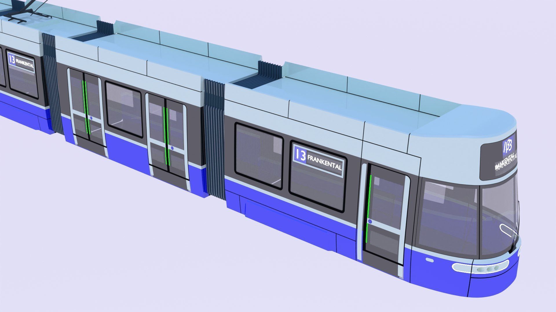Stadler and Flexity trams 3D Model Collection_4