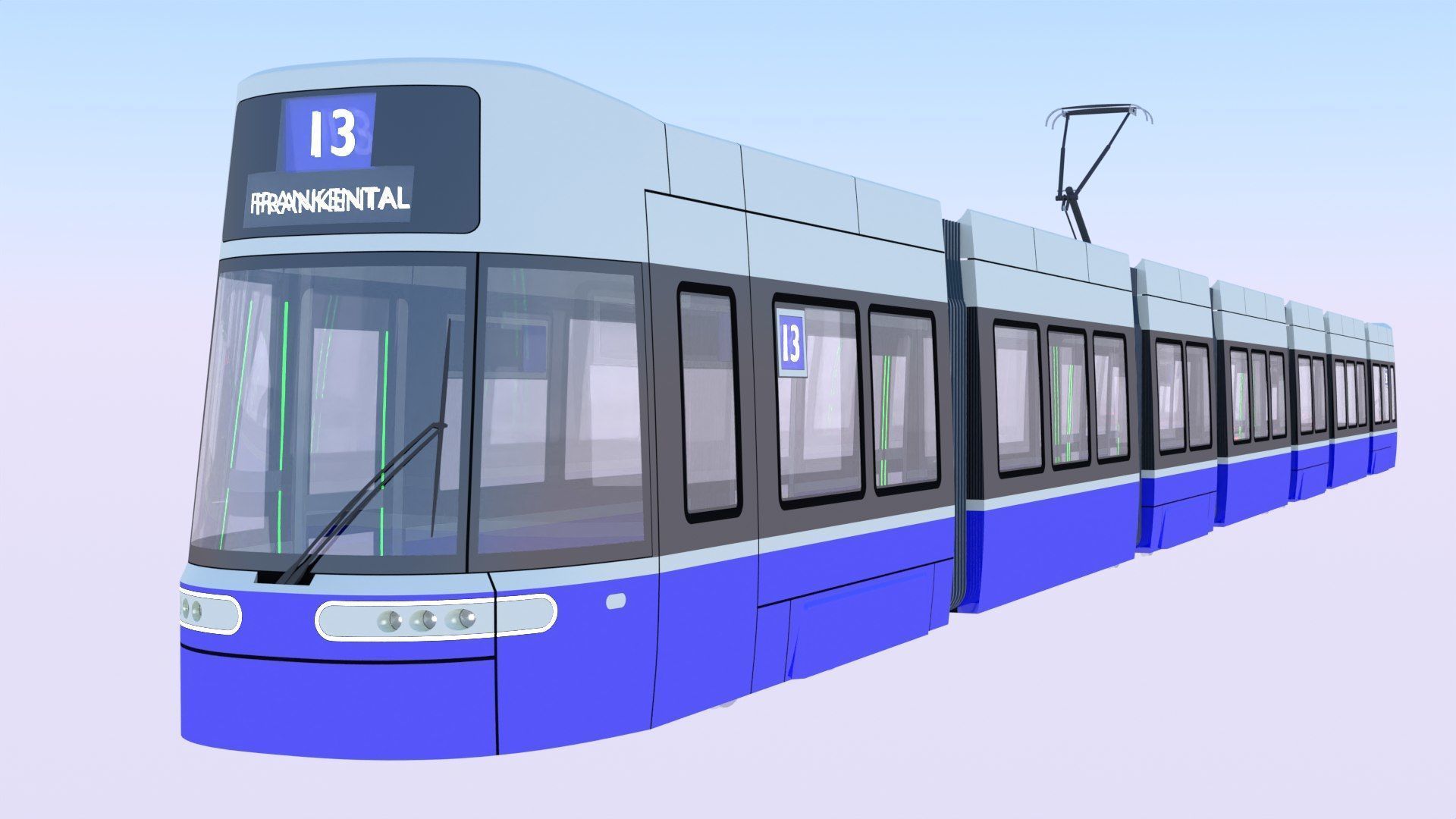 Stadler and Flexity trams 3D Model Collection_3