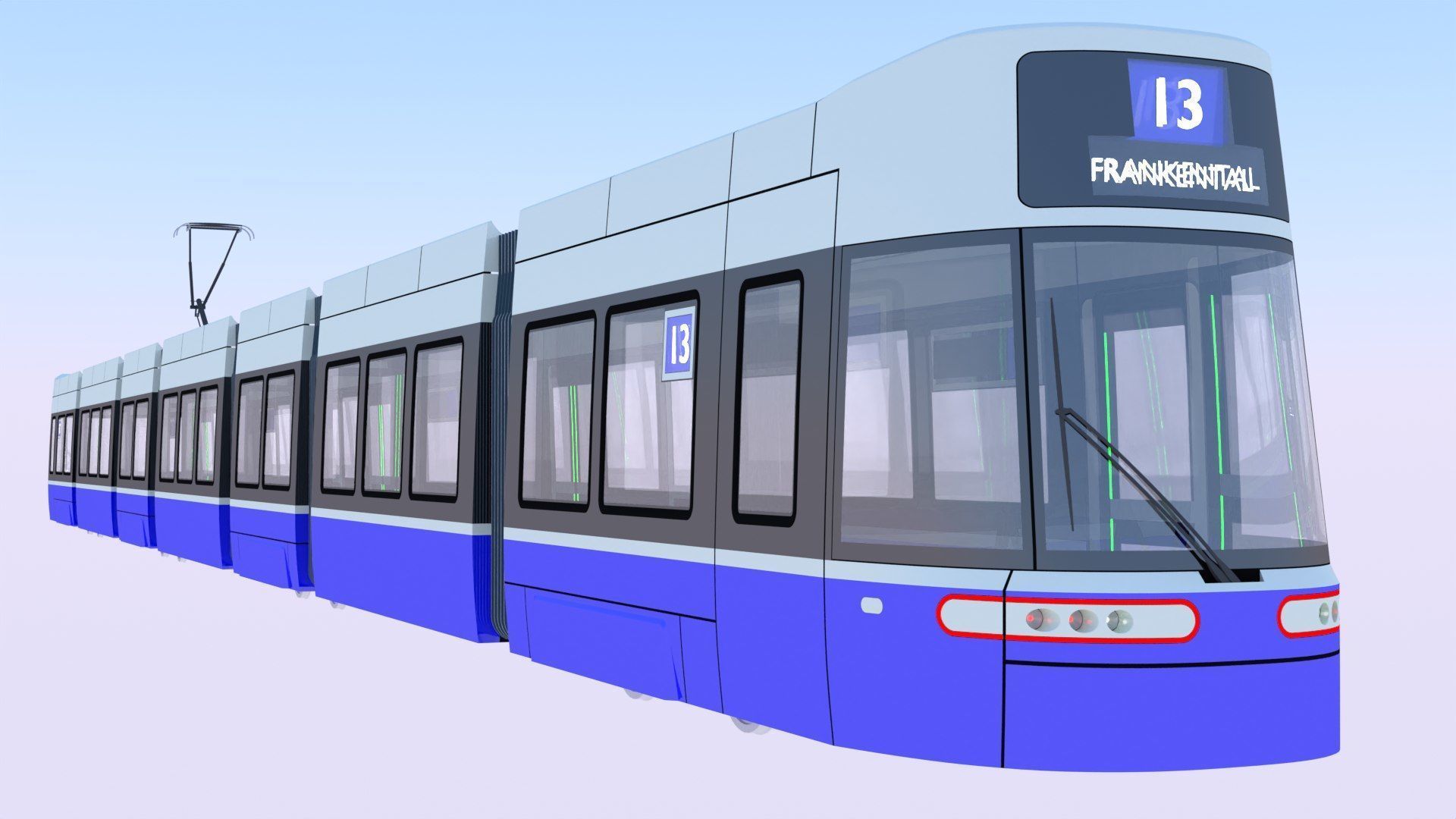 Stadler and Flexity trams 3D Model Collection_1