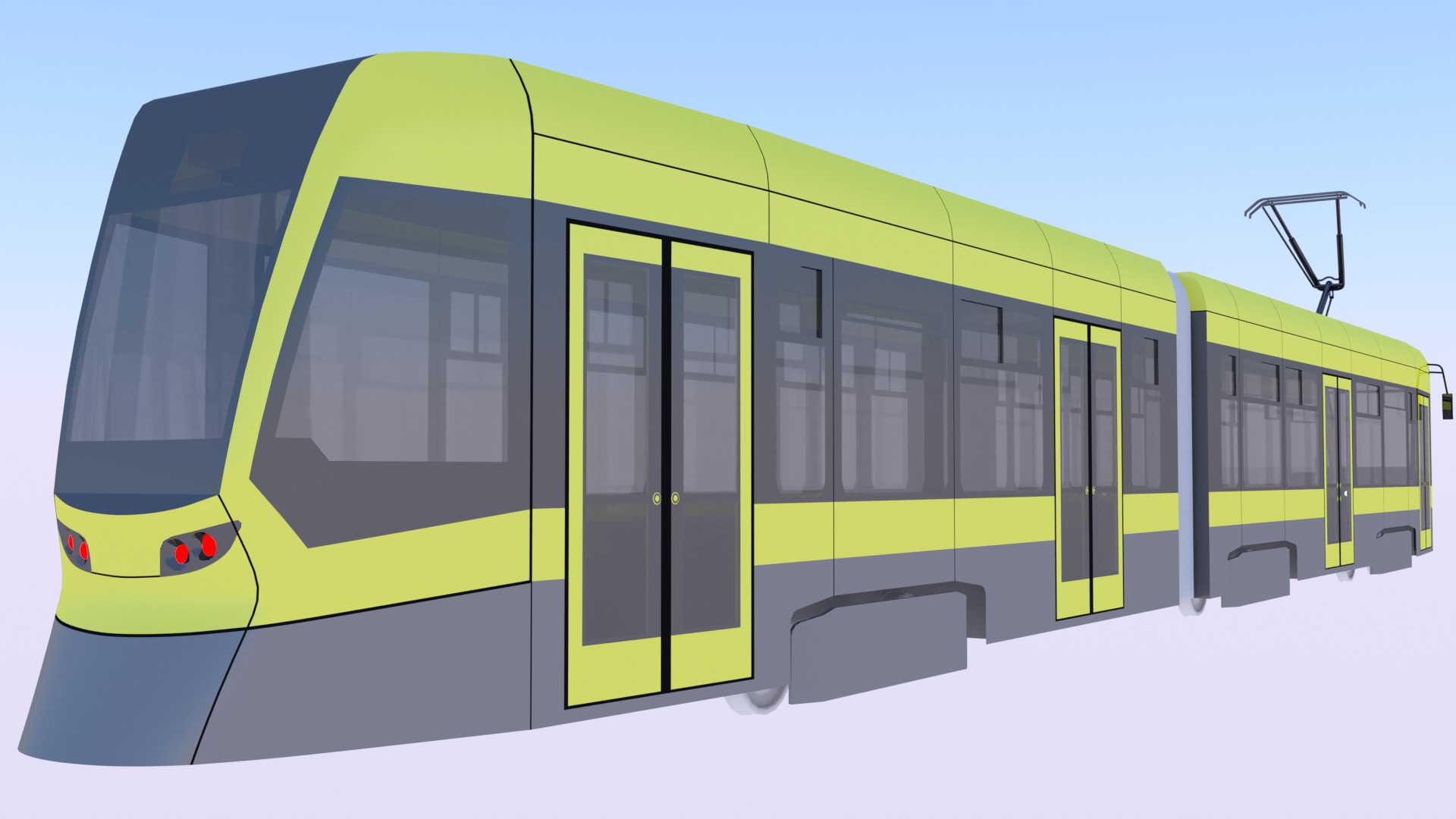 Stadler and Flexity trams 3D Model Collection_8