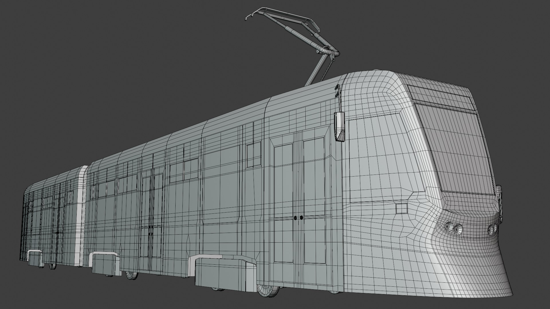 Stadler and KT8D5 trams 3D Model Collection_7