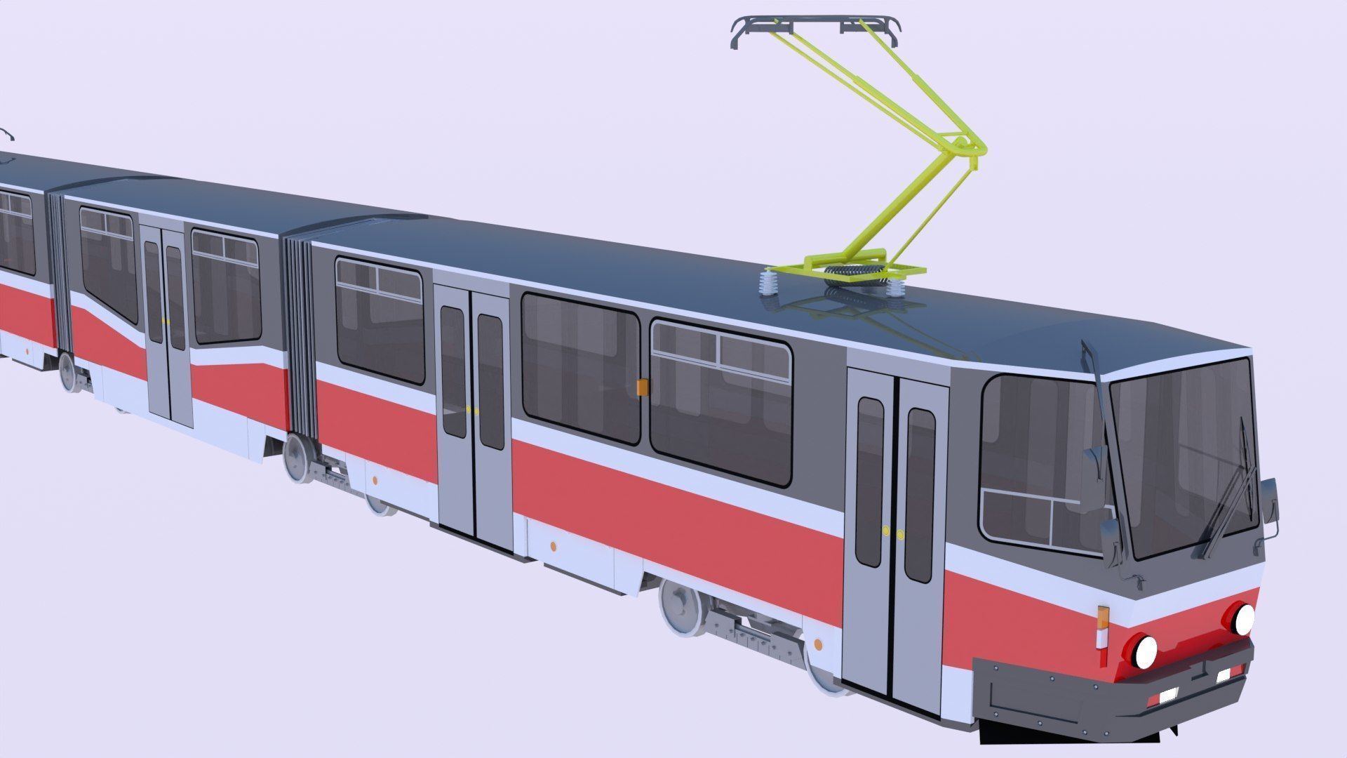 Stadler and KT8D5 trams 3D Model Collection_3
