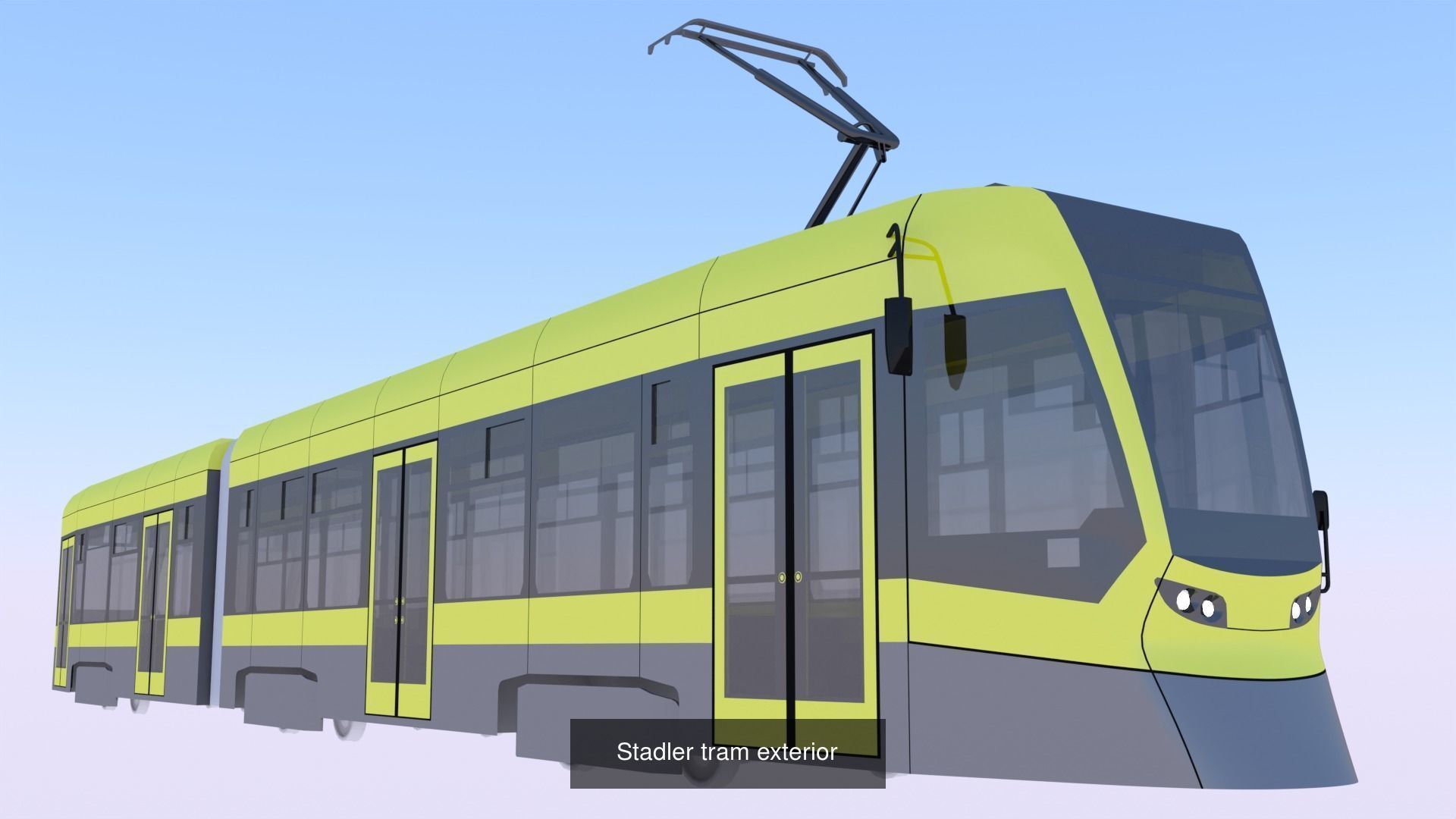 Stadler and KT8D5 trams 3D Model Collection_6