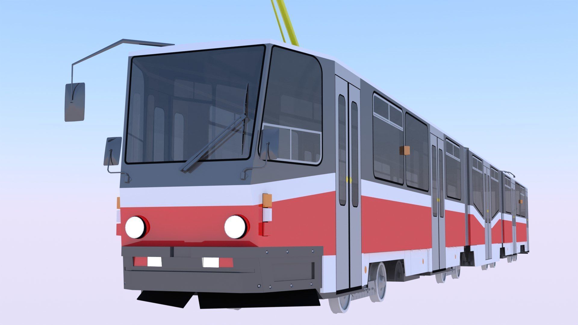 Stadler and KT8D5 trams 3D Model Collection_4