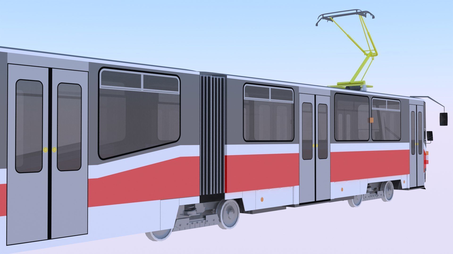 Stadler and KT8D5 trams 3D Model Collection_5