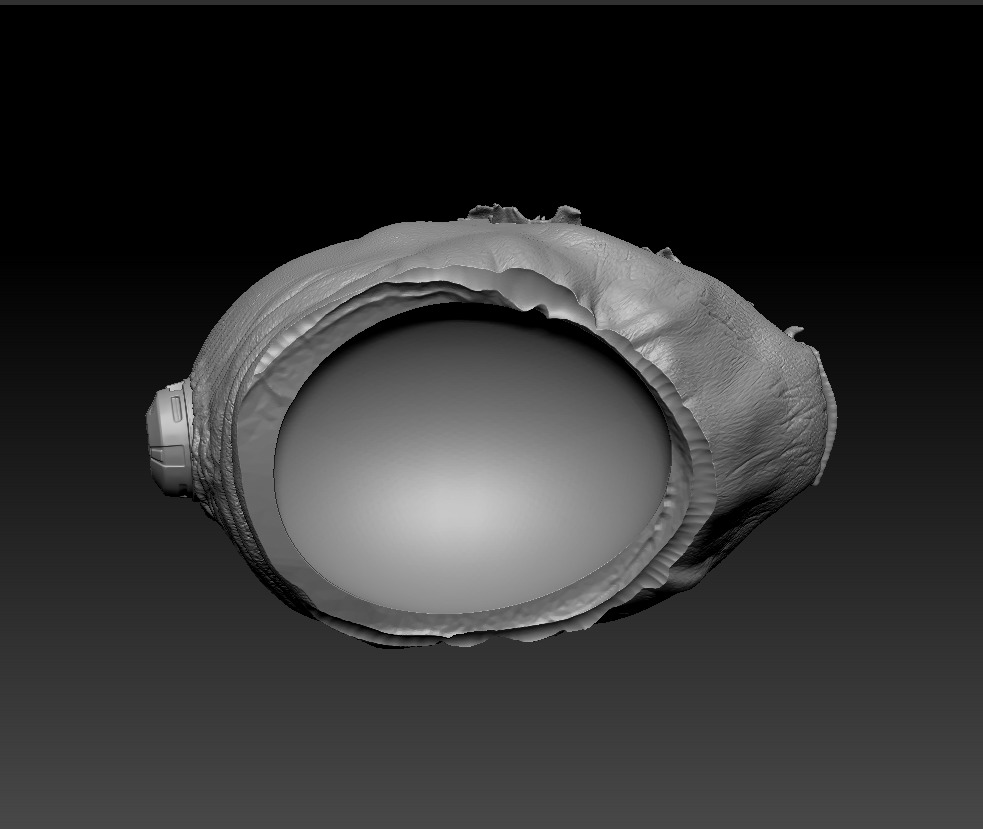 Damaged Bane headsculpt for figure Mcfarlane 3D print model_3