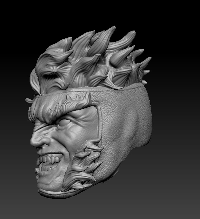 Sabretooth headsculpt for Marvel Legends figures 3D print model_1