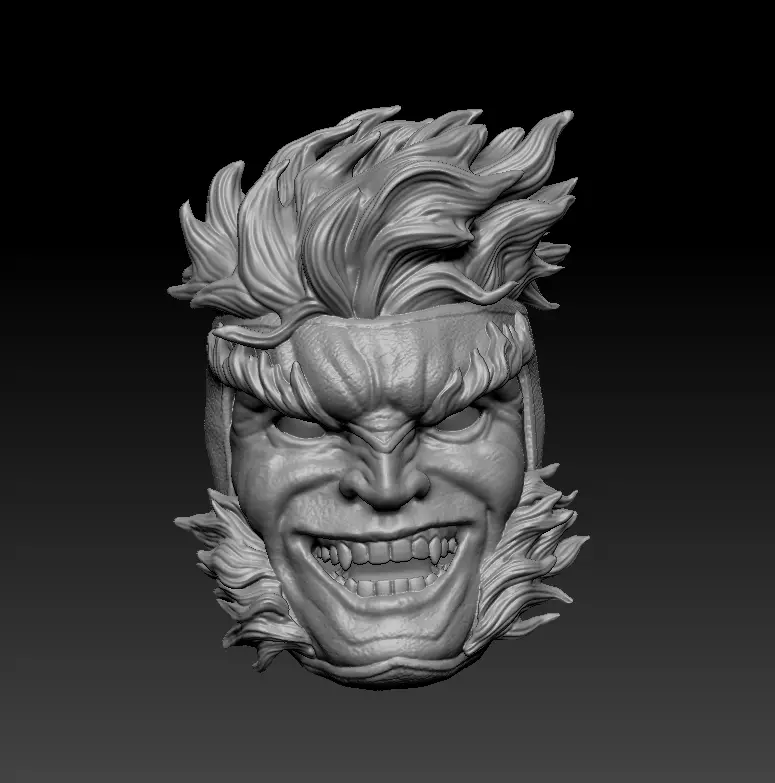 Sabretooth headsculpt for Marvel Legends figures 3D print model_0