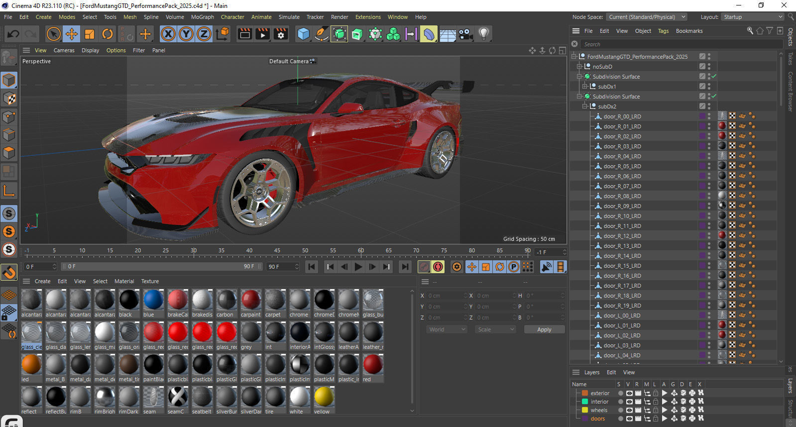 Mustang GTD 2025 Performance Pack 3D model_39