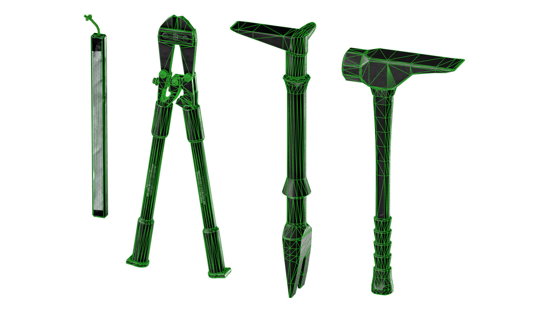 BREACHING TOOLS Low-poly 3D model_8