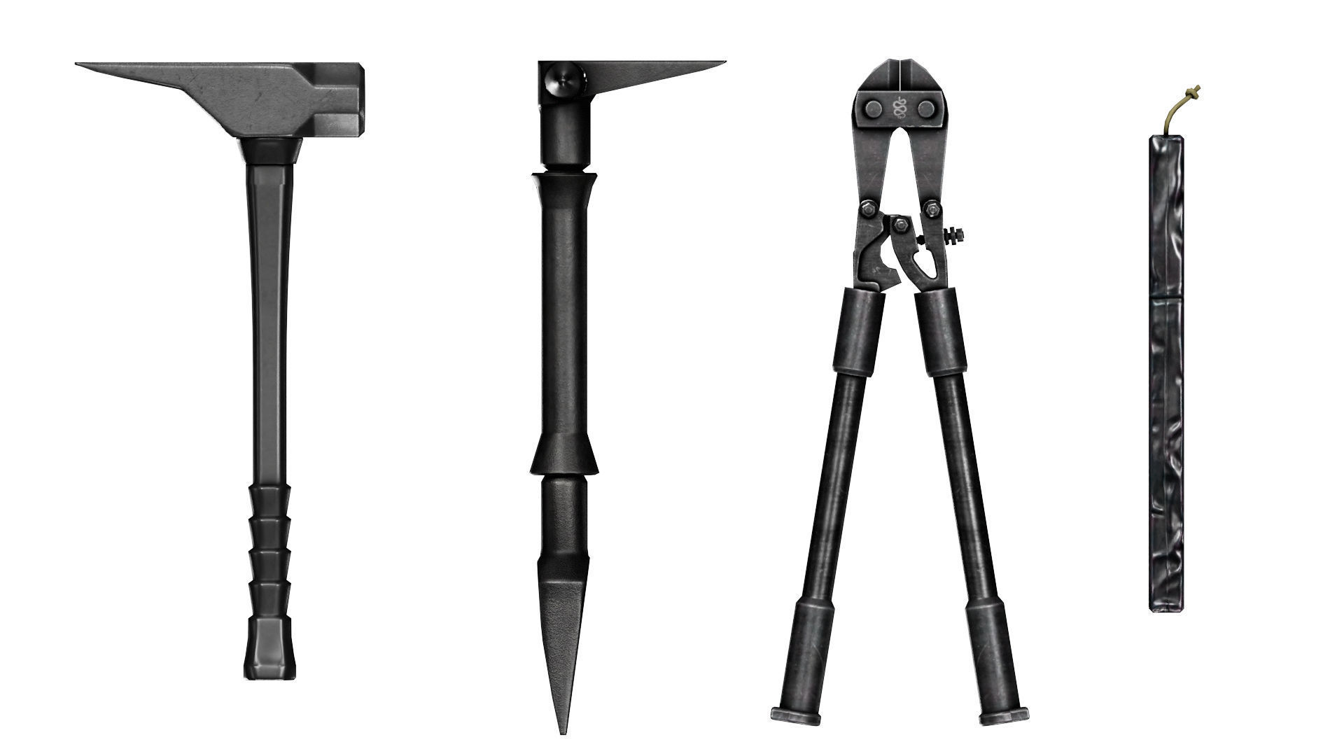 BREACHING TOOLS Low-poly 3D model_1