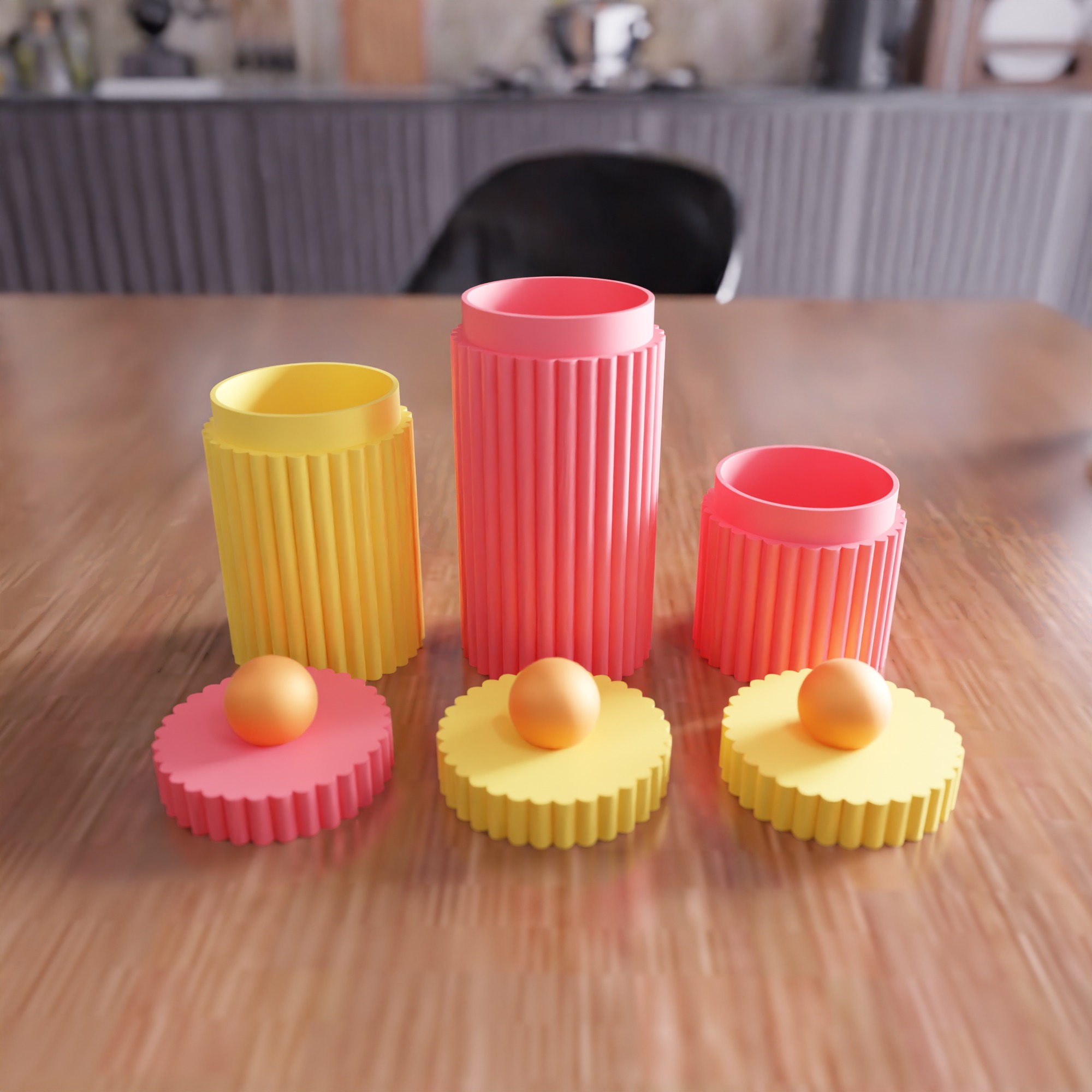 Desk Organizer Set - 407 3D print model_1