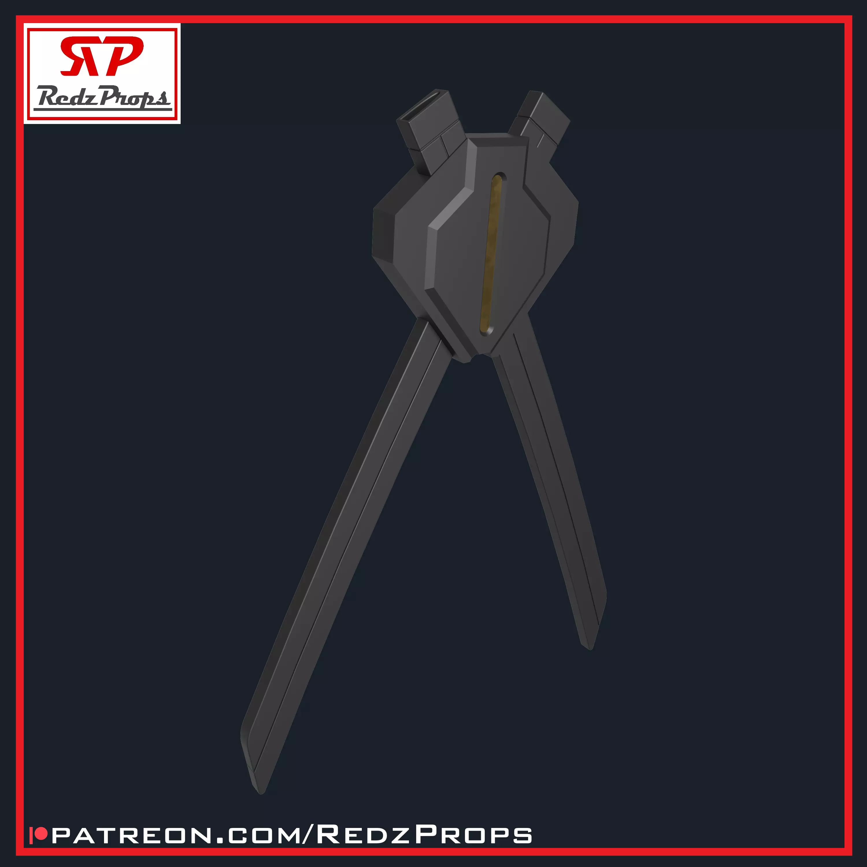 Deadpool 3 Katana Sheath Cosplay Prop 3D print model