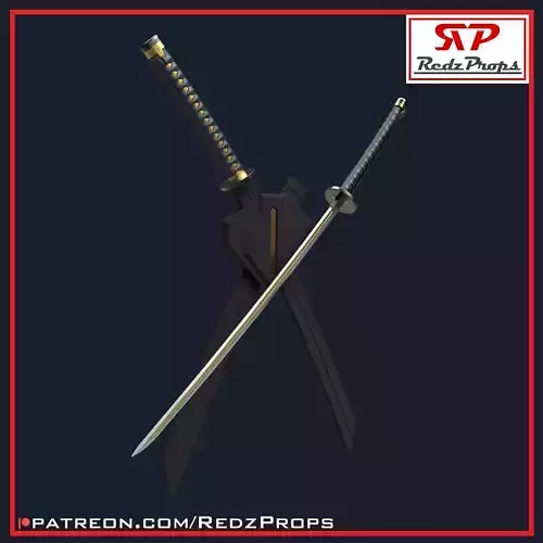 Deadpool 3 Katanas and Sheath Cosplay Prop