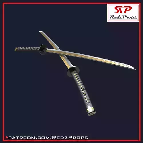 Deadpool 3 Katanas Cosplay Prop