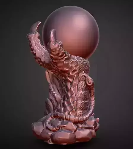 Dragon Claw Crystal Ball holder and base decoration 3D print model
