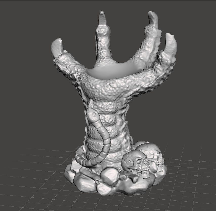 Dragon Claw Crystal Ball holder and base decoration 3D print model_8