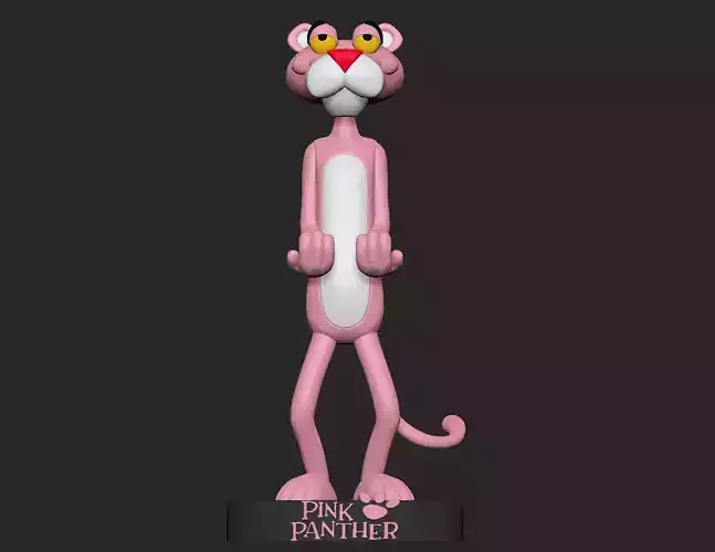 Pink Panther joystick holder 3D print model