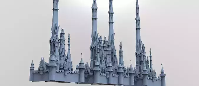 Han dynasty stylised fortress gate 