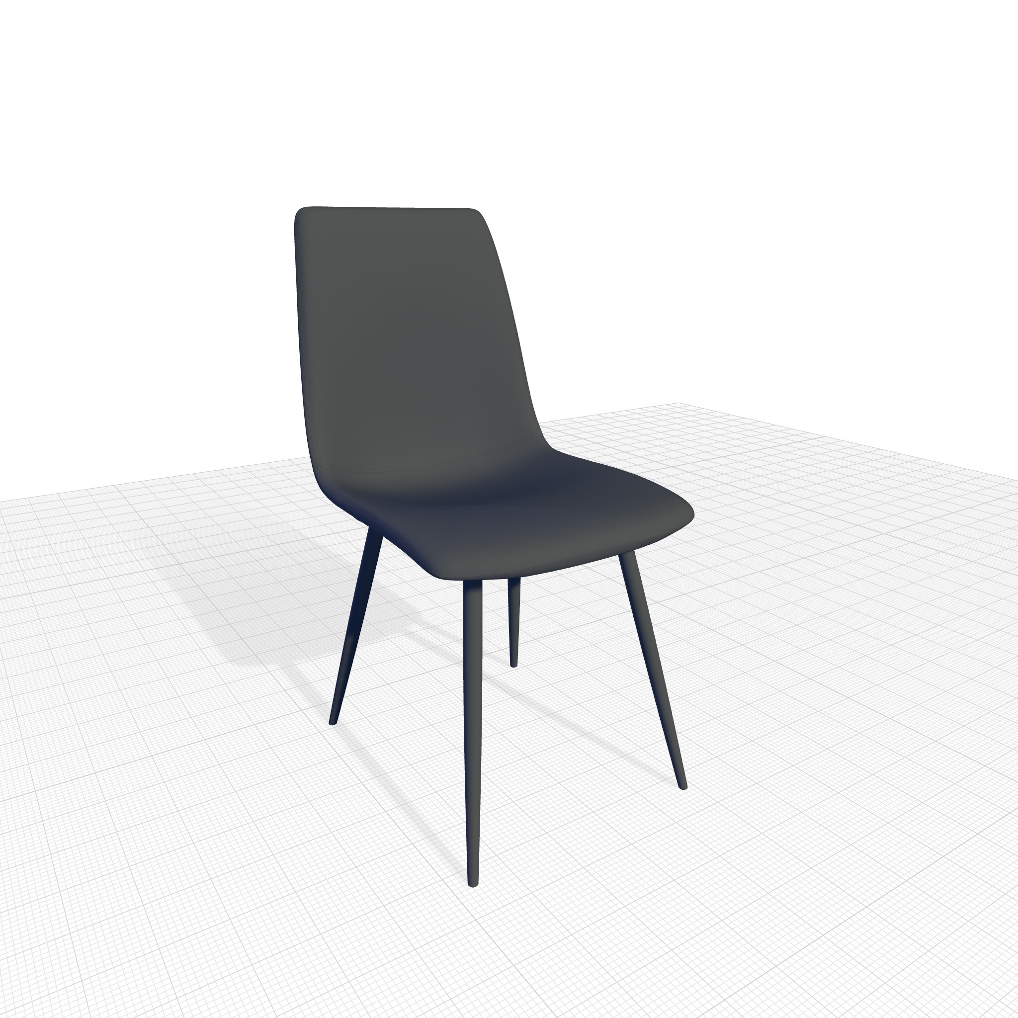 Crovetti Upholstered Dining Chair - 4 Colour 3D model_5