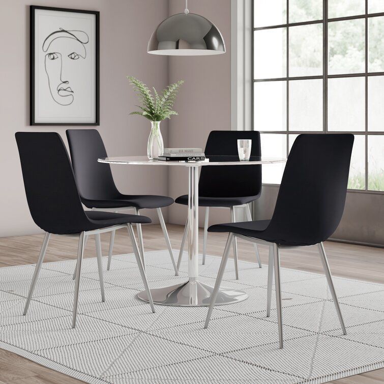 Crovetti Upholstered Dining Chair - 4 Colour 3D model_4
