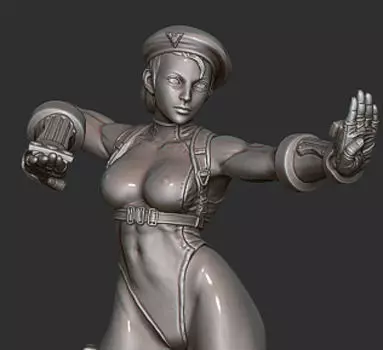 StreetFighterCammy 3D print model