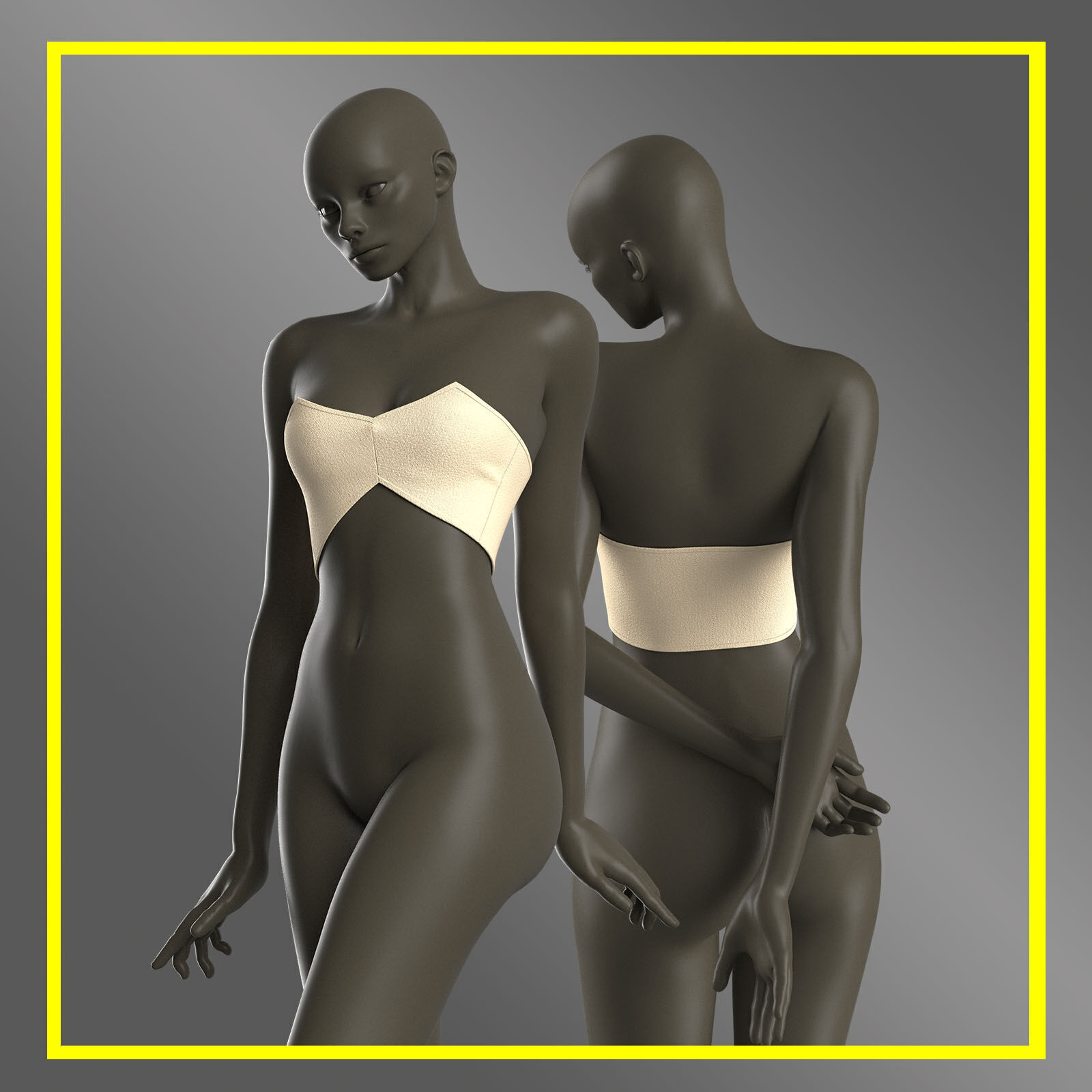 8 in 1 CROPTOP PACK 3D model_32