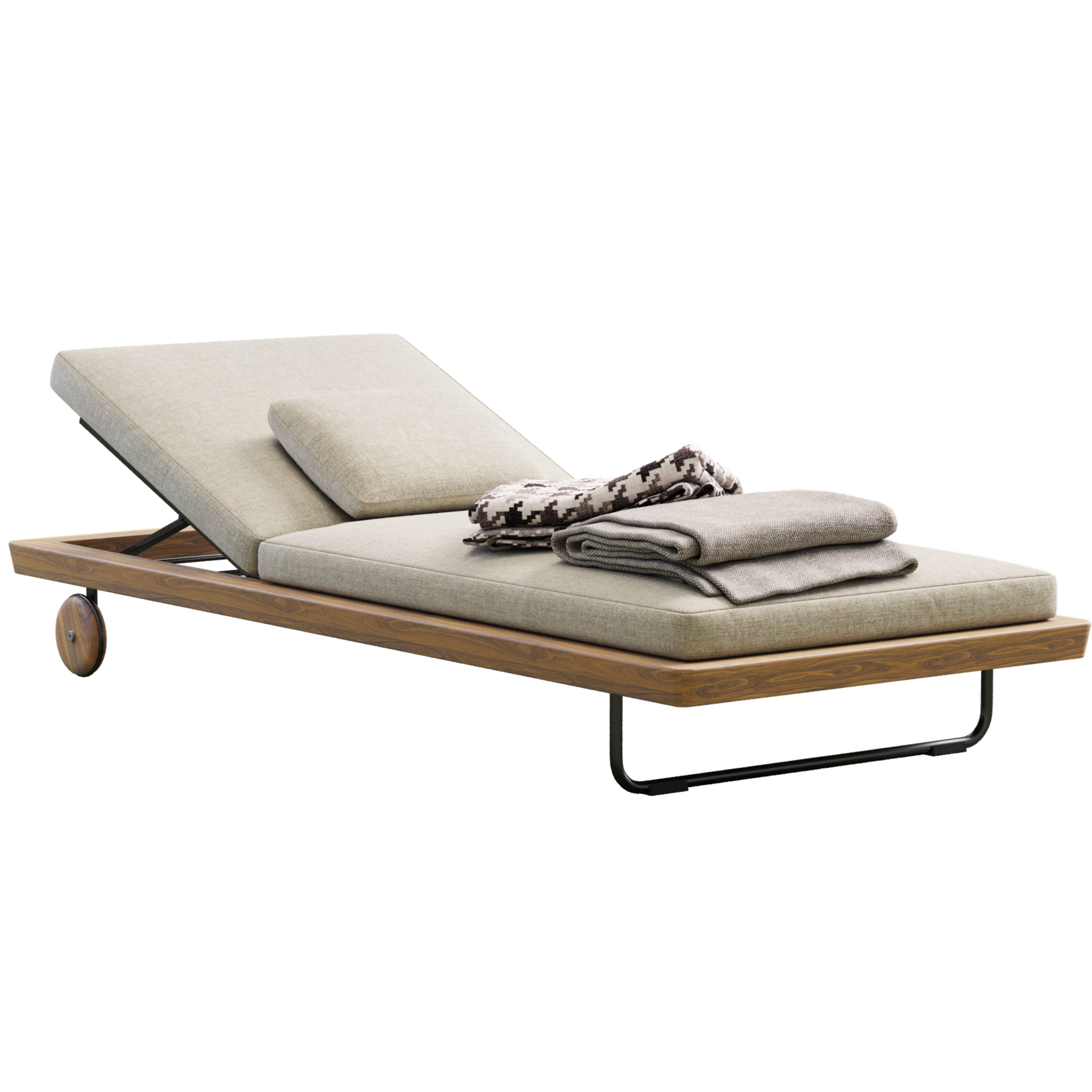 Sunray Daybed  Free 3D model_1