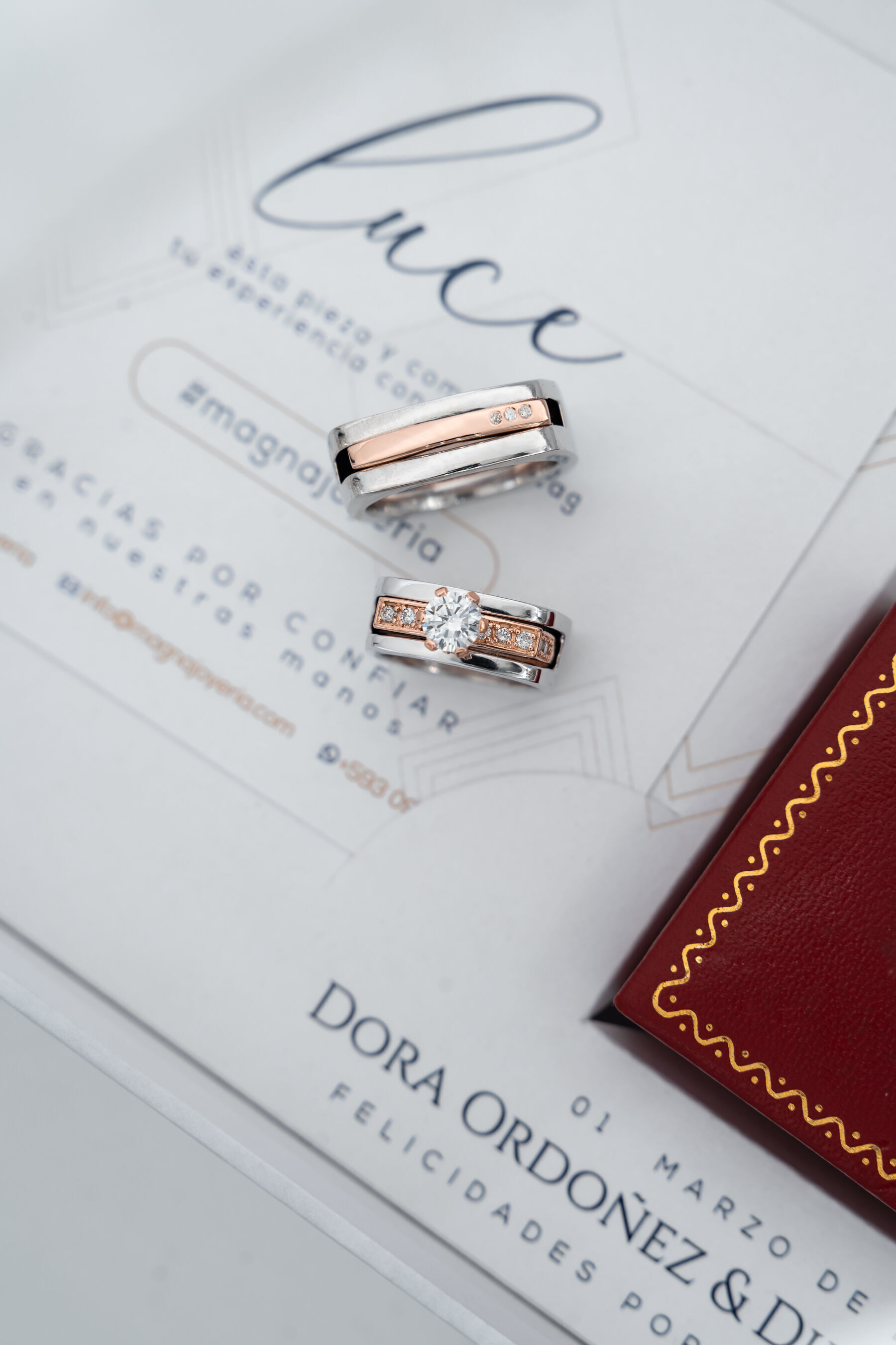 Interlocking Wedding Rings STL 3D print model_1