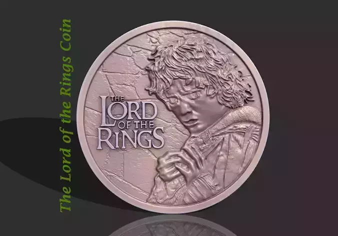 LORD OF THE RING COIN 3D print model
