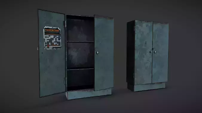 Locker Low-poly 3D model