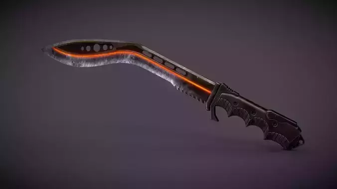 Khukuri Cyberpunk Machete