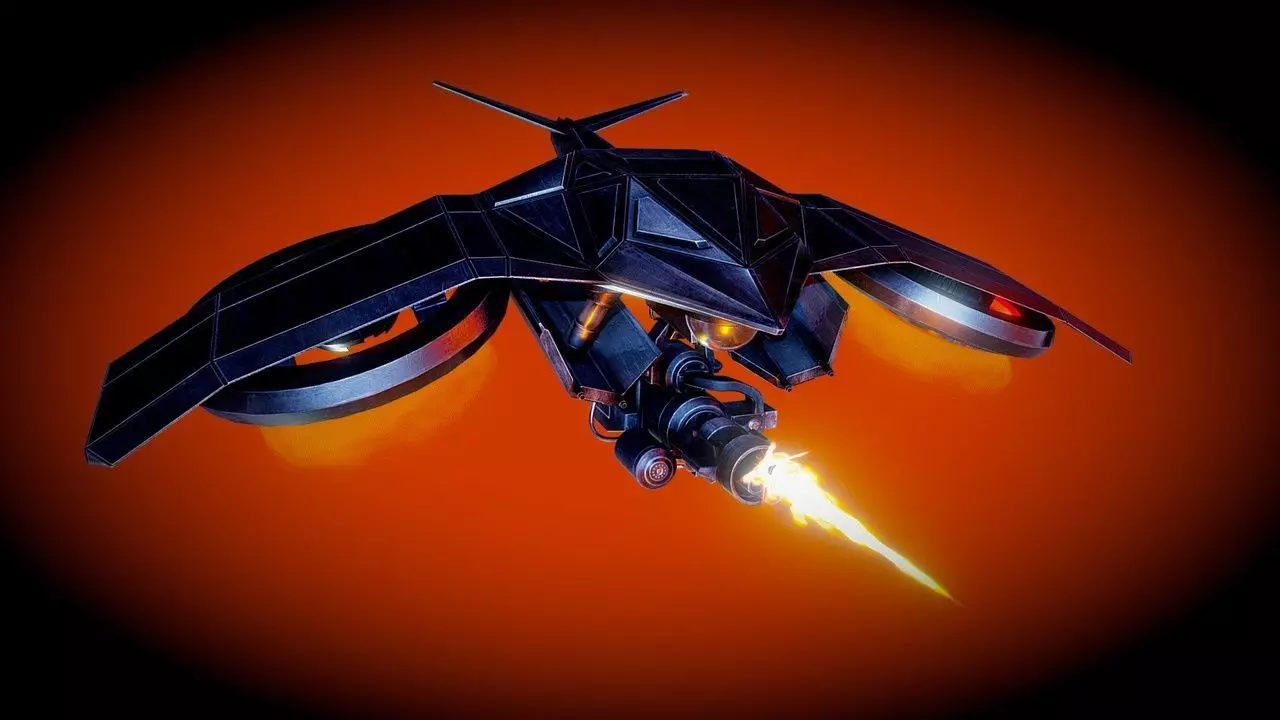 Drone Low-poly 3D model_0