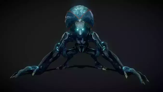 Alien Low-poly 3D model