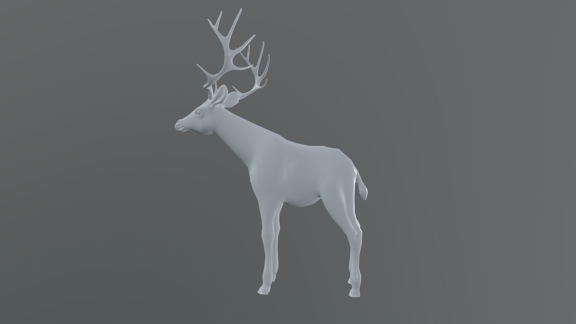 Deer  rig  high-poly  textured 3D model_10