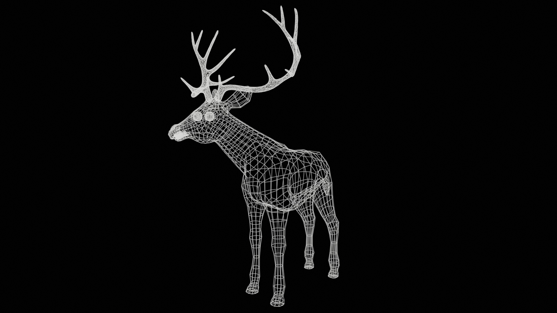 Deer  rig  high-poly  textured 3D model_21