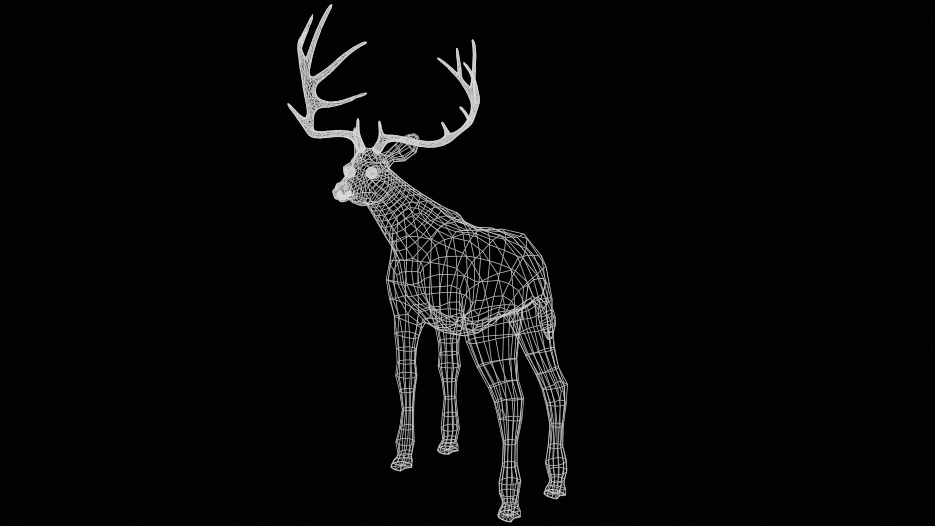 Deer  rig  high-poly  textured 3D model_24