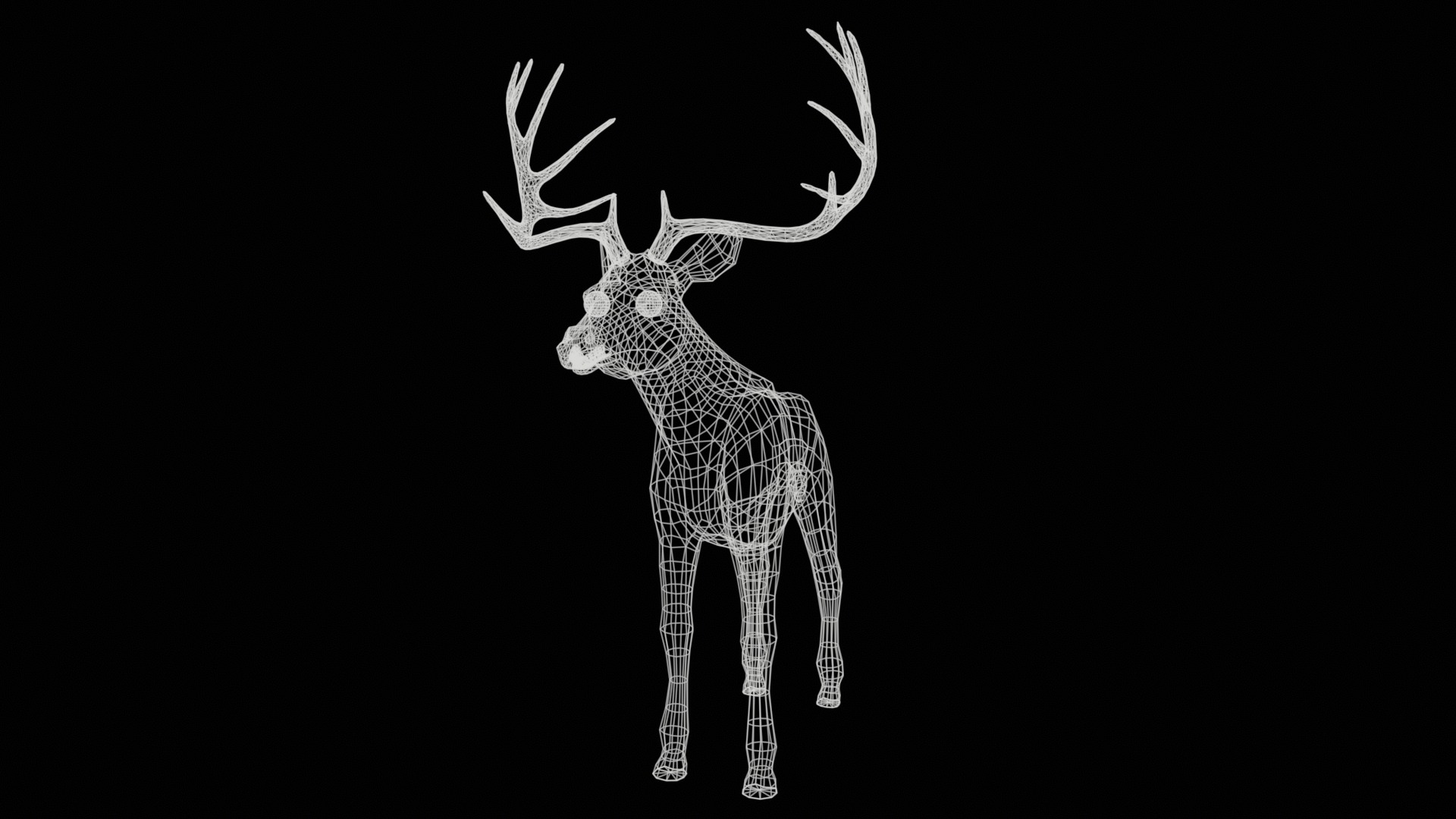 Deer  rig  high-poly  textured 3D model_22