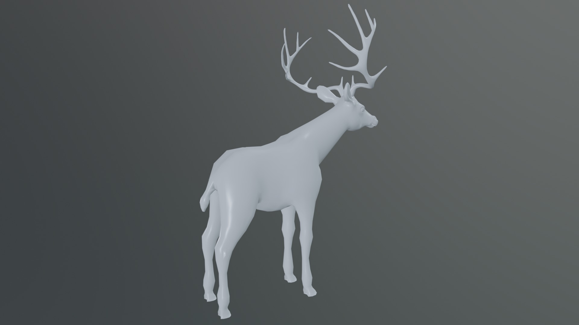 Deer  rig  high-poly  textured 3D model_17