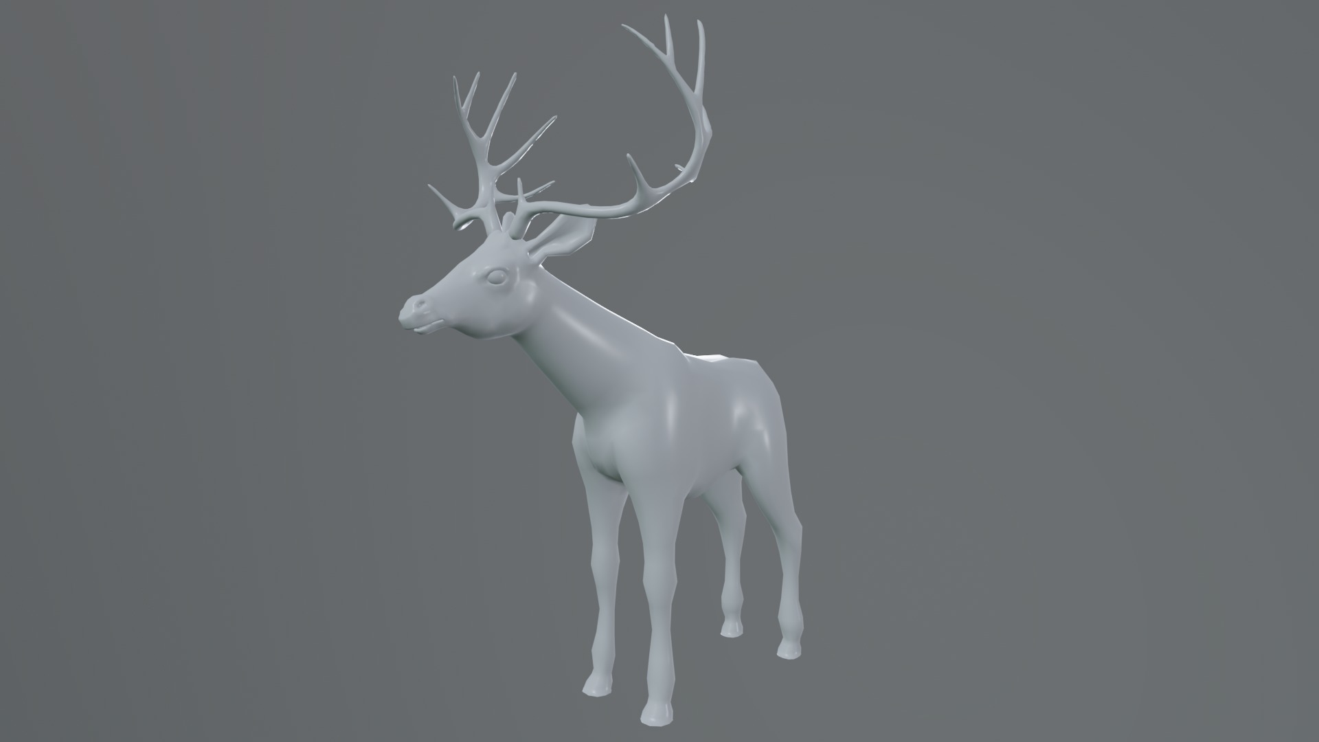 Deer  rig  high-poly  textured 3D model_12