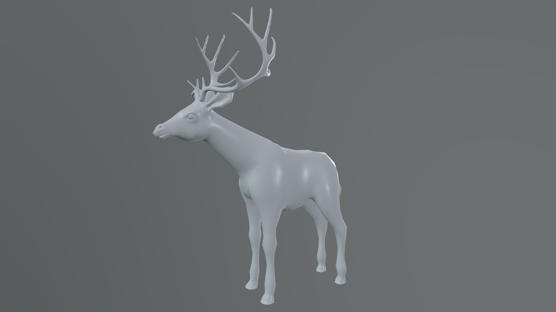 Deer  rig  high-poly  textured 3D model_11