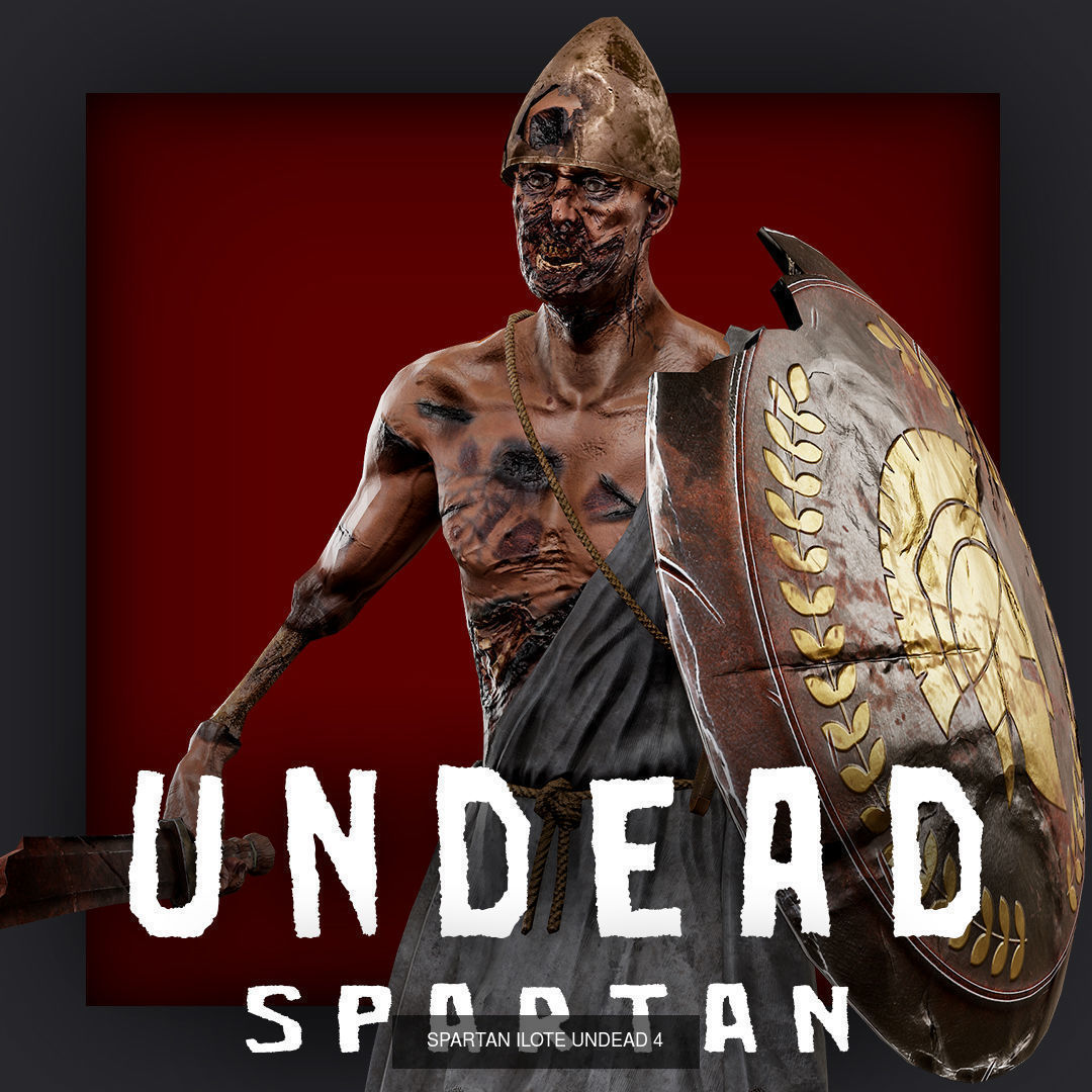 UNDEAD SPARTAN ILOTE PACK 3D Model Collection_16