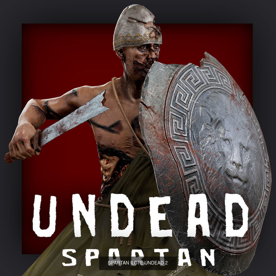 UNDEAD SPARTAN ILOTE PACK 3D Model Collection_14