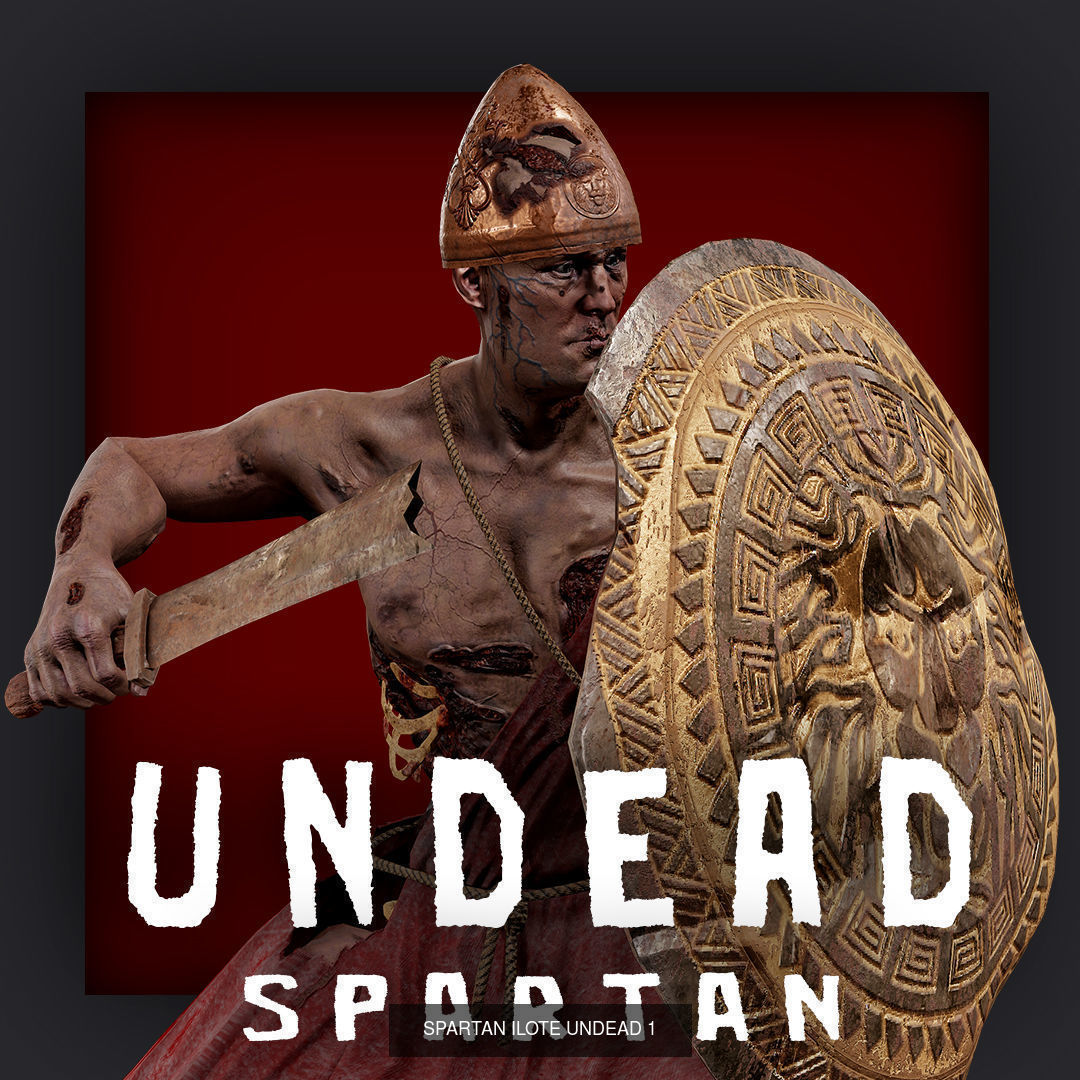 UNDEAD SPARTAN ILOTE PACK 3D Model Collection_13