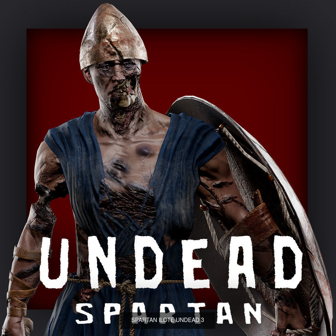 UNDEAD SPARTAN ILOTE PACK 3D Model Collection_15