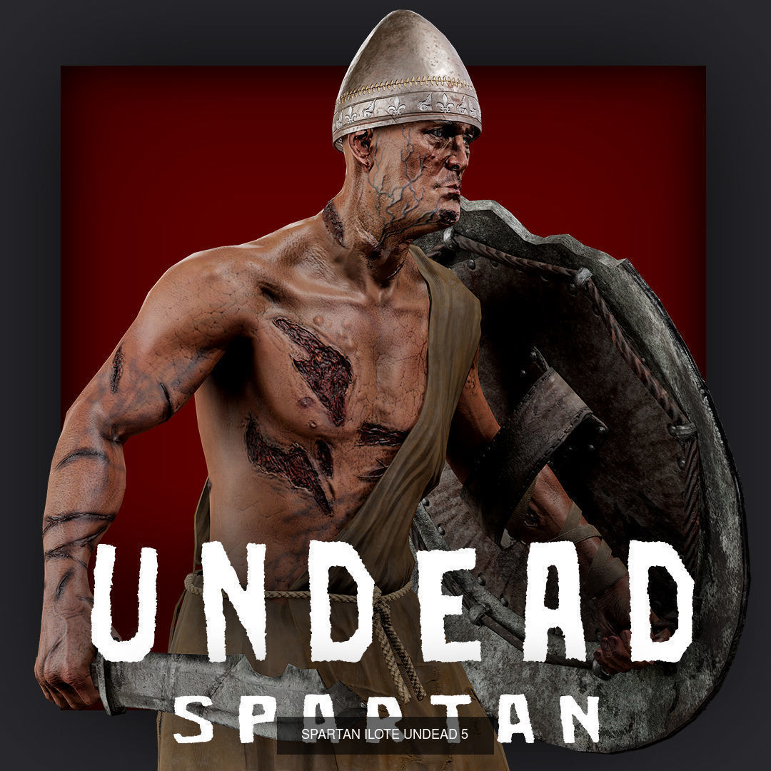 UNDEAD SPARTAN ILOTE PACK 3D Model Collection_17