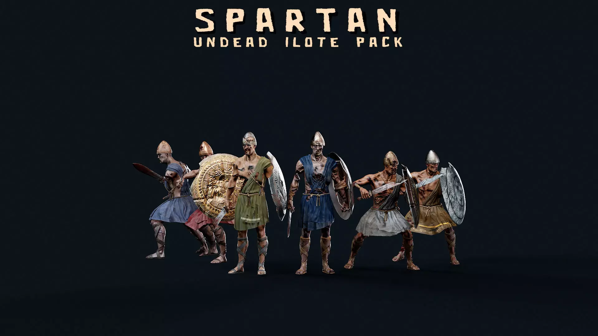UNDEAD SPARTAN ILOTE PACK 3D Model Collection_0