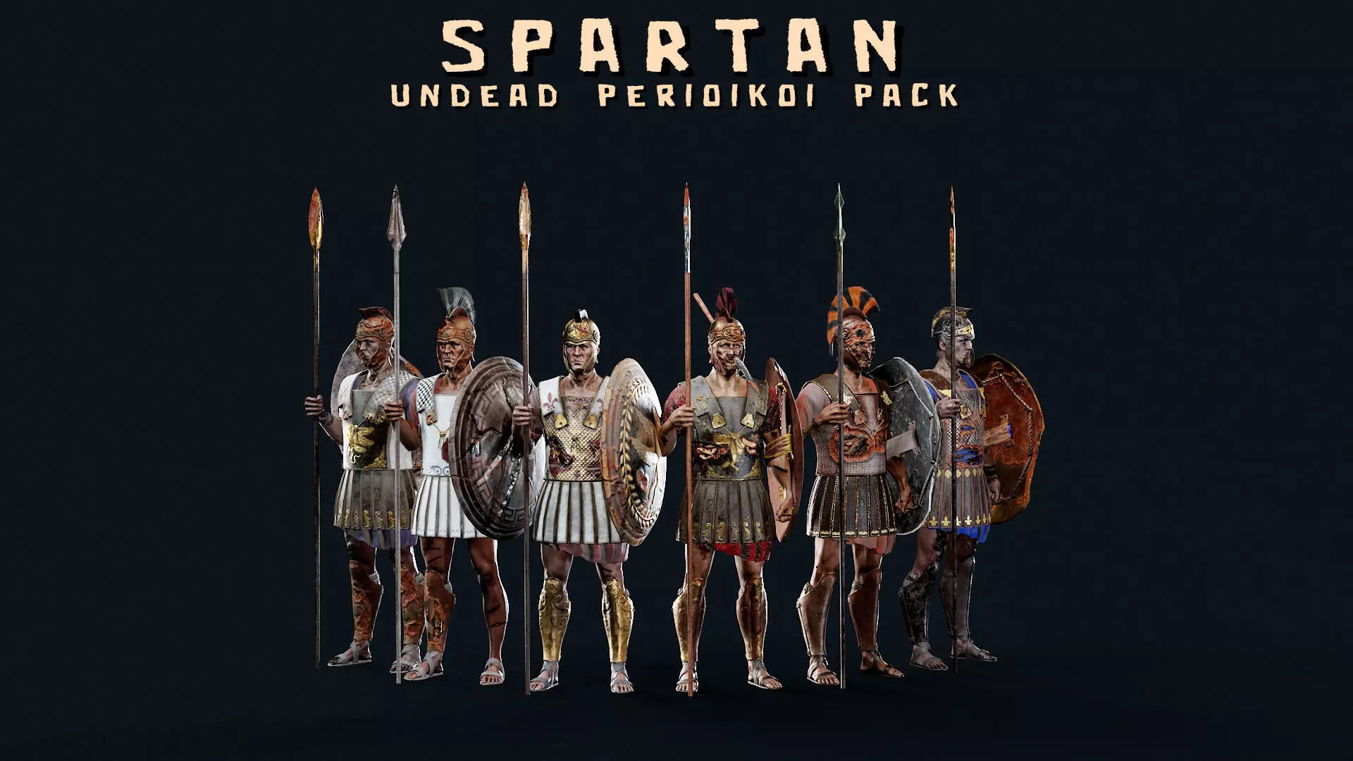 UNDEAD SPARTAN PPU PACK 3D Model Collection_0