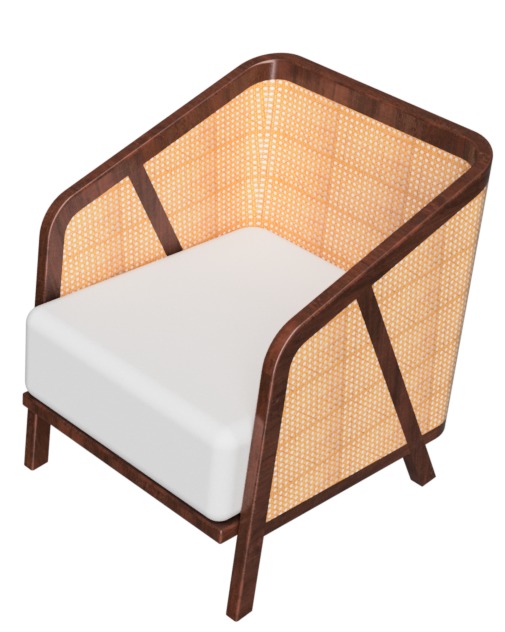 Arm Chair 3D model_1